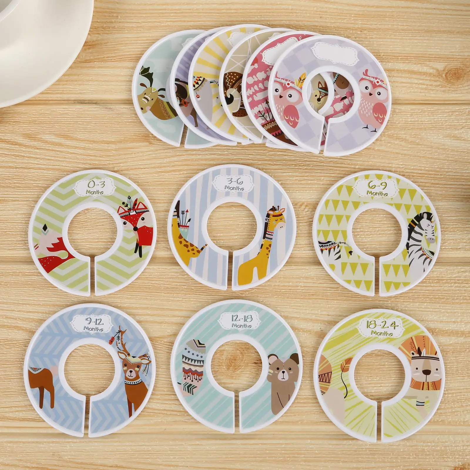 Blank Round Clothing Size Divi - огляд і ціна Baby Clothing Hanger Dividers