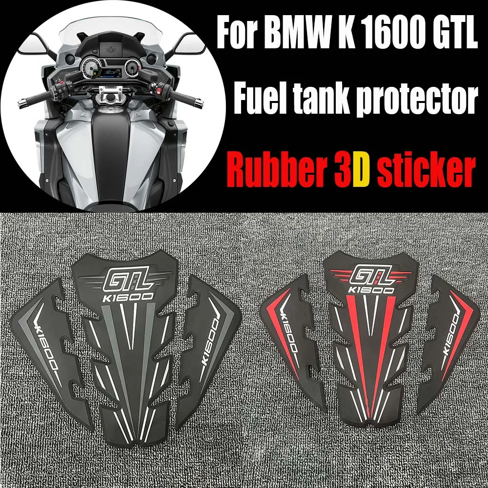 

Motorcycle Non-slip Side Fuel Tank Stickers Waterproof Pad Rubber Sticker For BMW K1600 GTL Grand America K1600 Side Panel Prot