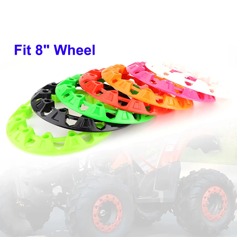 Universal 8 Inch ATV Wheel Decoration Decor Rim Cap Plastic Cover For ATV Go Kart Buggy Quad Bike 4 Wheeler Vehicle Accessories