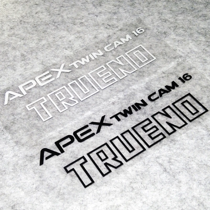 Car Styling and Decals for AE86 BRZ APEX TWIN CAM TRUENO Sticker Truck Auto Body Door Rear Windshield Window Tank view 2