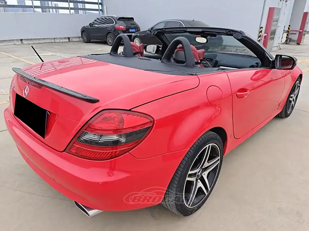 For Mercedes-Benz SLK Class R171 Trunk Spoiler 2005 -2010 SLK200 300 350 ABS Plastic Gloss Black Spoiler Trunk Boot Wing spoiler