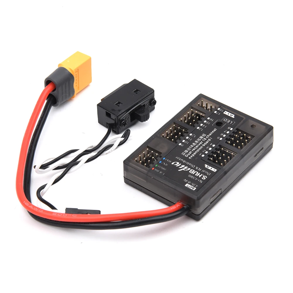 

Dual receiver 18 Channel expansion board / S.HUB duo Dual RX Distributor / SBUS converts 18CH PWM Output For RC Airplane Parts