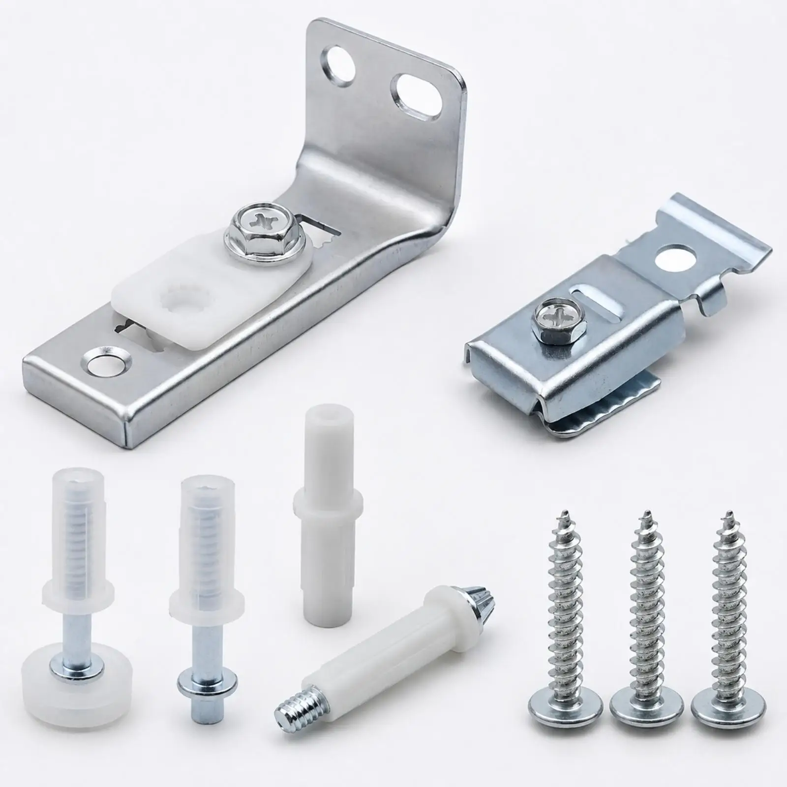 Sturdy Folding Door Hinge Carbon Steel Galvanized Finish for Bifold Closet Pantry Doors Complete Mounting Kit Easy Install