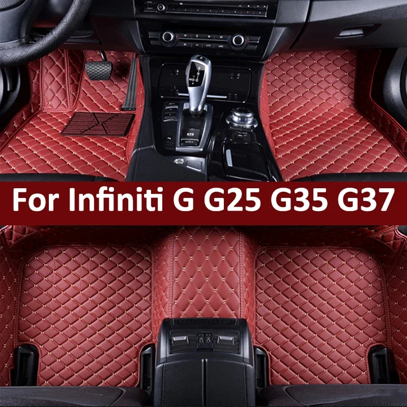 

Custom Car Floor Mats For Infiniti G G25 G35 G37 Auto Carpets Foot Coche Accessories