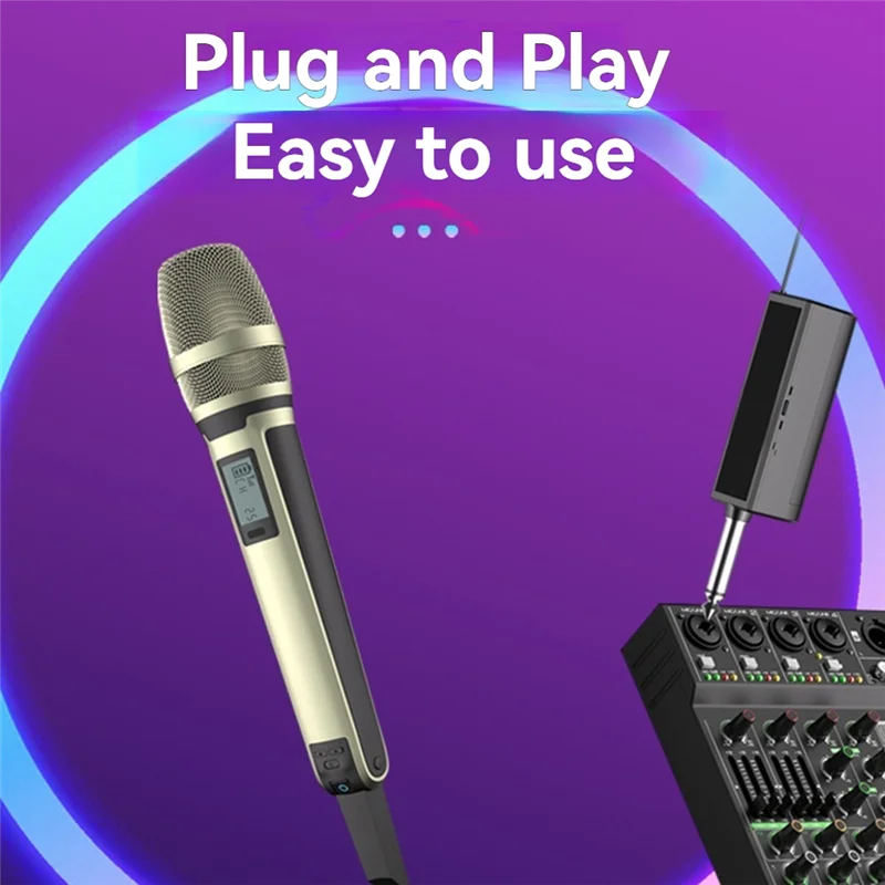 B04B-SKM9000 Wireless Microphone Professional UHF Frequency Adjustable Ultimate Sound Clarity For Show Teaching Wedding