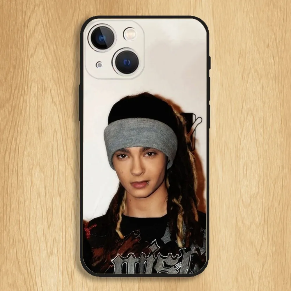 Tom Bill Kaulitz Singer Phone Case For iPhone15,14,13,12,11,Pro,Max,Plus,Mini,X,XS,XR,8,7,6,S,Plus,SE Soft Black Case