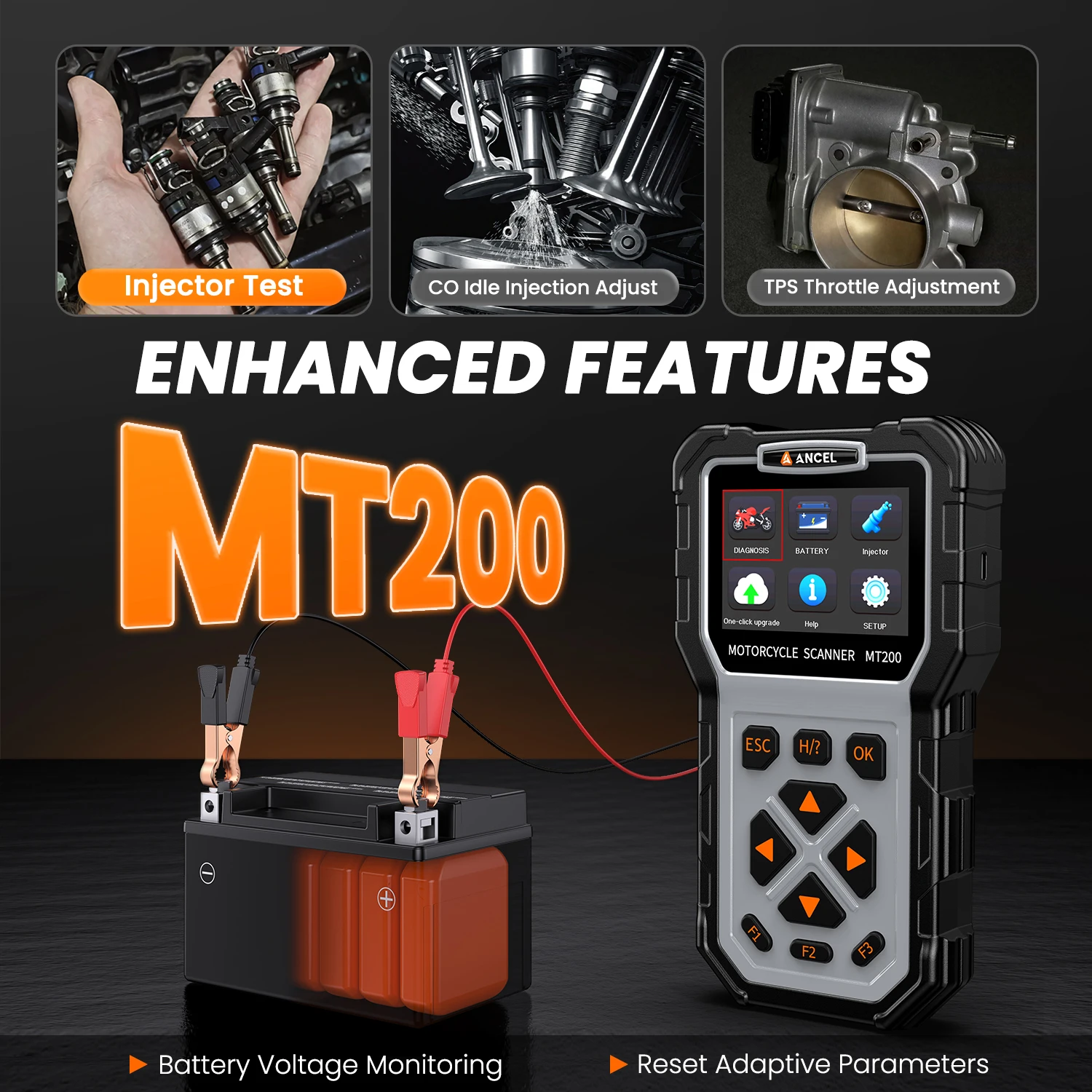 Рисунок 3 - ANCEL MT200 OBD2 сканер мотоцикла