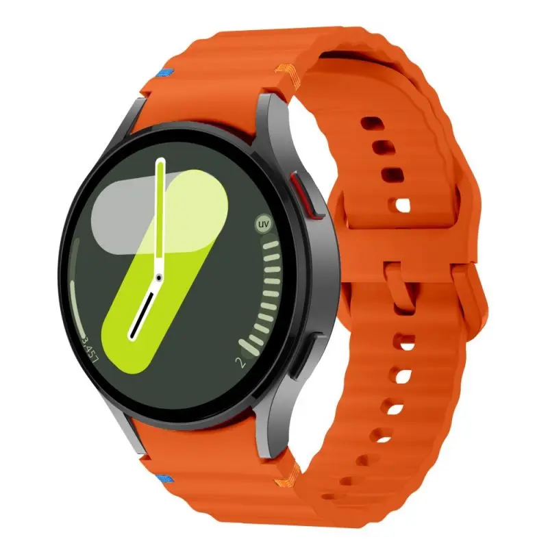 Pulseira de silicone original para Samsung Galaxy Watch, pulseira de pulseira esportiva FE, estojo clássico, 7, 6, 5 pro, 44mm, 40mm, 45mm, 43mm, 47mm