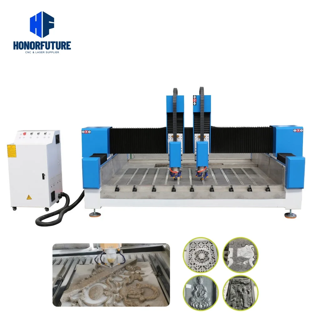 High Z Axis Stone Marble Engraving 4 Axis 3D CNC Router with Rotary Axis Stone Carving Machine