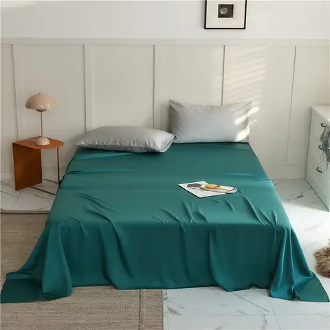 단색 1피스 라이오셀 텐셀 침대 시트, 단일 제품, 여름 누드 슬리핑 아이스 실크