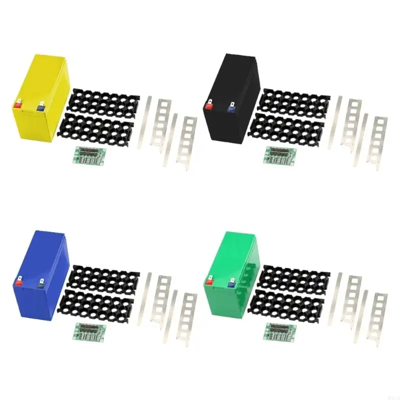 R91A 12V 7Ah Custodia per batteria per 18650 celle Scatola vuota 3x7 Porta 3S 40A Nickel Strisce Box stoccaggio per pacco fai