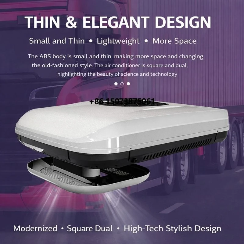 Parking air Conditioner Portable Rv Rooftop Ac Unit Dc12v24v Roof air Conditioning 24v Truck Parking Cooler Car for Truck Camper