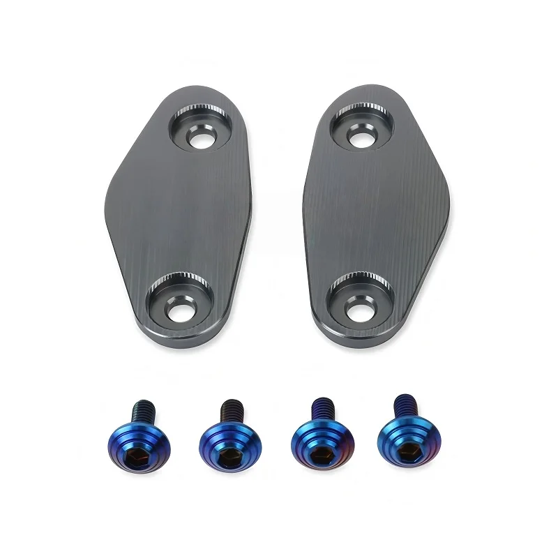 اكسسوارات الدراجات النارية مرايا الرؤية الخلفية مقعد غطاء الزخرفية مرآة قاعدة ل 675SR 675SRR 675SR-R 675 SR SRR #5