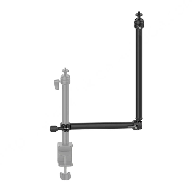 Flexible light stand with 1/4 screw, universal desktop roar arm for camera light live streaming