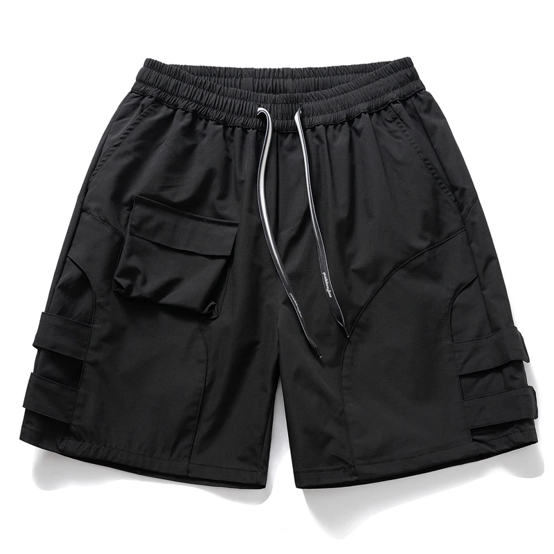 Summer Cargo Shorts Men 2024 New Fashion Elastic Waist Shorts Male Summer Clothes