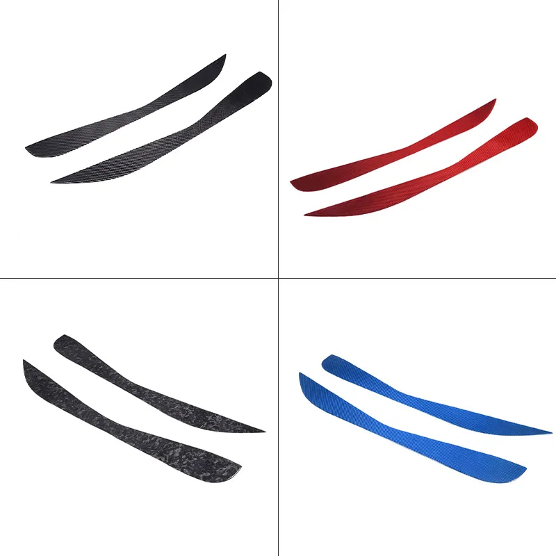 For Chevrolet Corvette C8 Z06 Z51 2020-2023 Soft Carbon Fiber Car Door Protection Anti-kick Protection Panel Cover Trim
