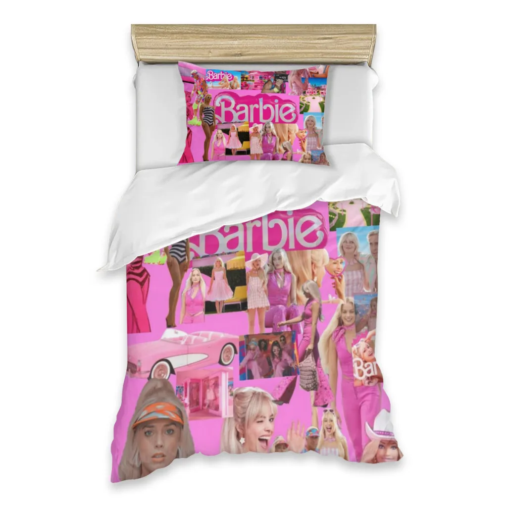 

Barbie Single Bed Sheets Set Complete Case Single Linen Quilt Cover