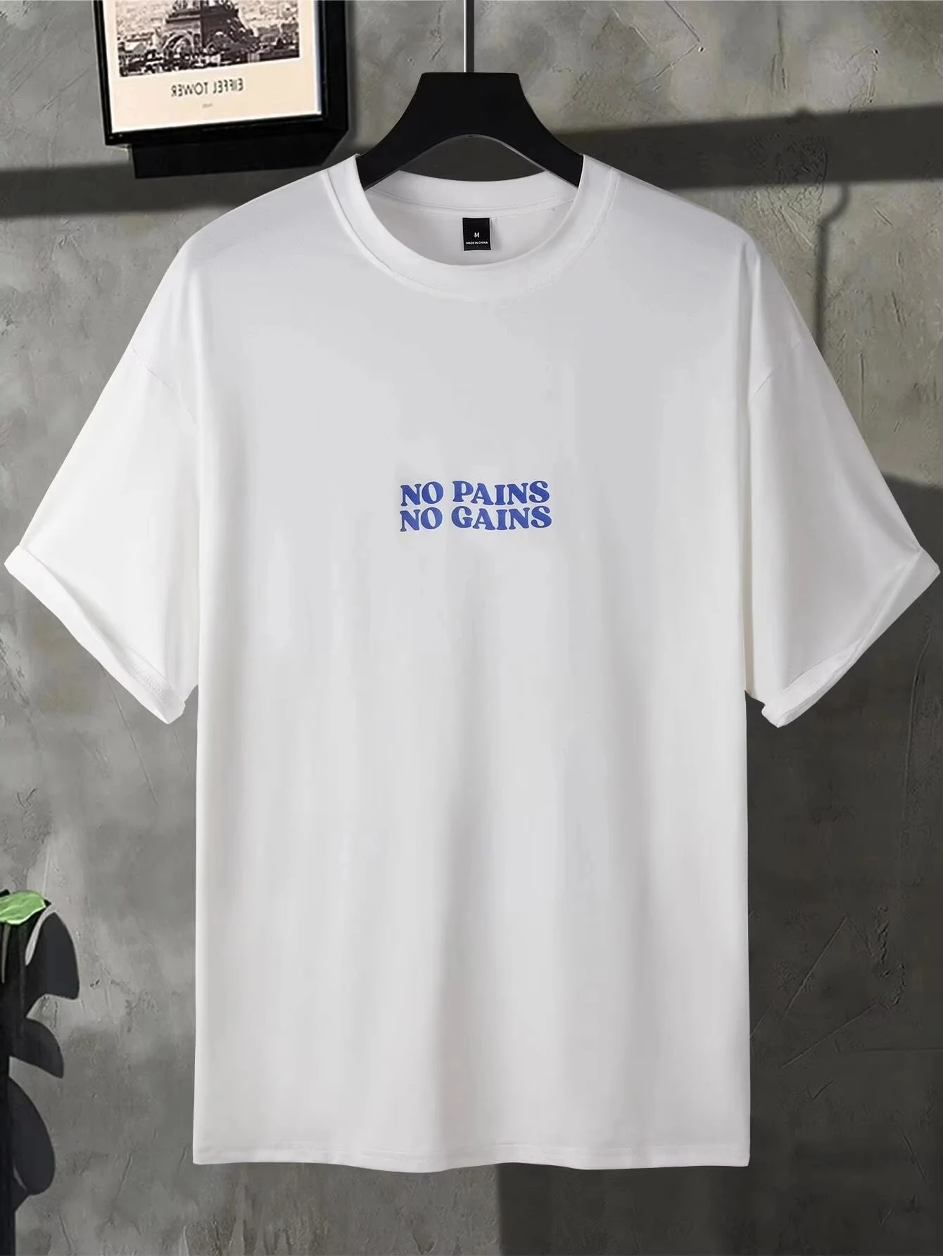 Camiseta de algodón con letras de energía positiva para hombre, ropa transpirable de alta calidad, Tops sueltos de verano