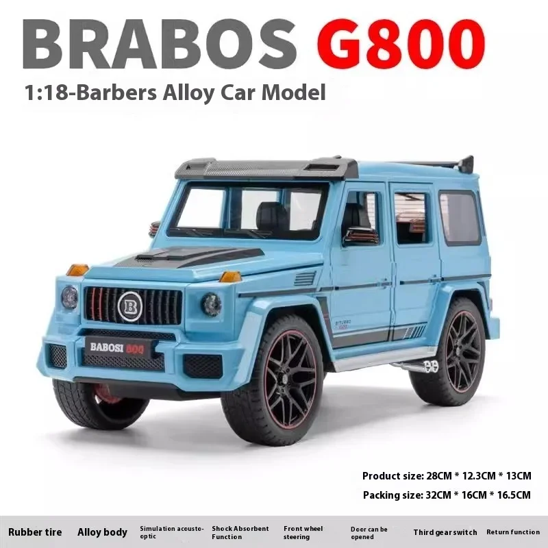 Large 1:18 Mercedes Benz Brabus G800 Ordinary Version Without