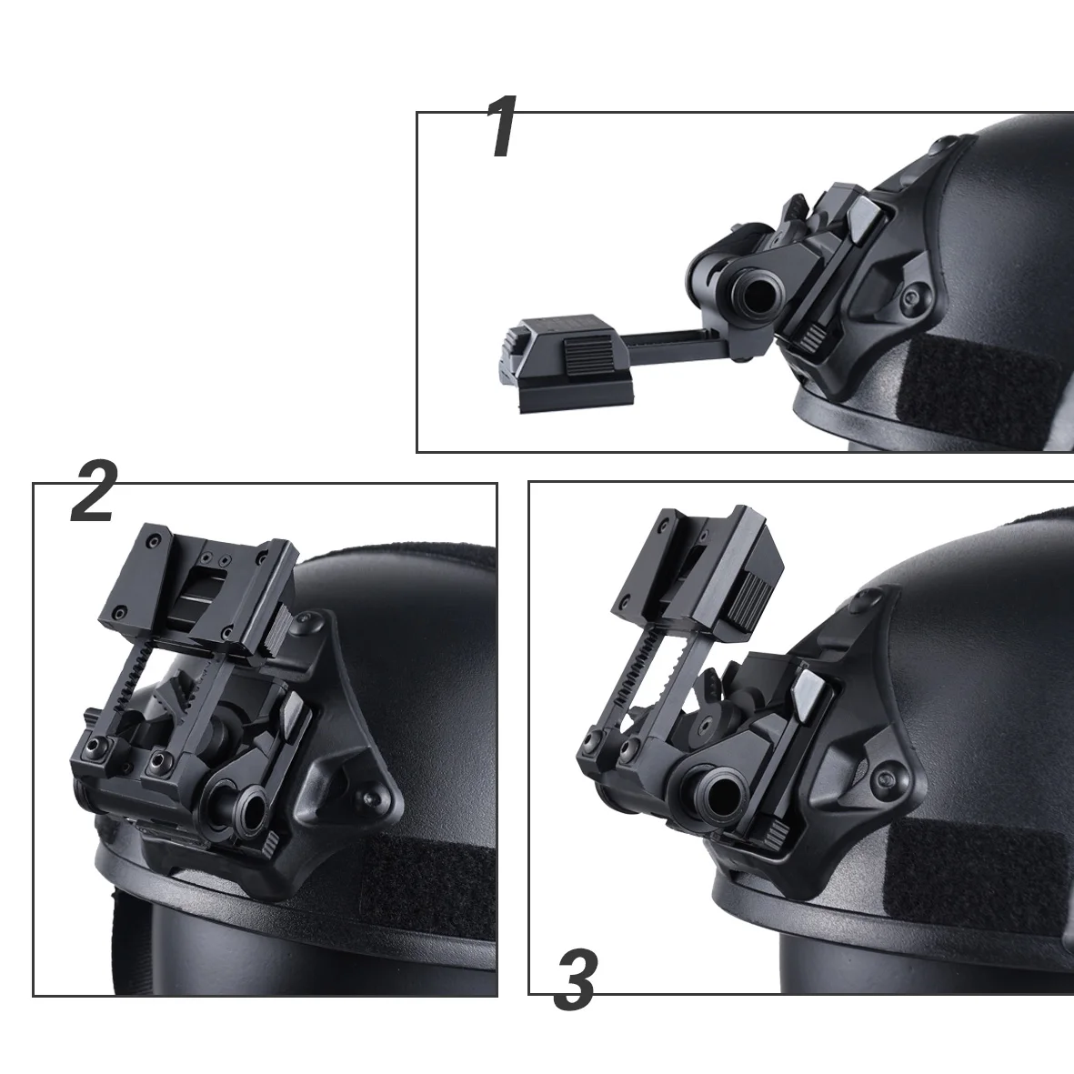Wilcox Metall L4G24 NVG-Halterung L4 G24 Halterung für PVS15 PVS18 GPNVG18 Nachtsichtbrille Fast OPS Helmteile – Detail 5
