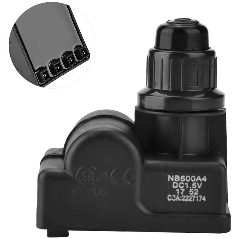 เครื่องจุดแก๊สเตาย่างบาร์บีคิวแบบปุ่มกดที่ทนทานตัวจุดระเบิด4ช่องสำหรับเปลี่ยนแบตเตอรี่