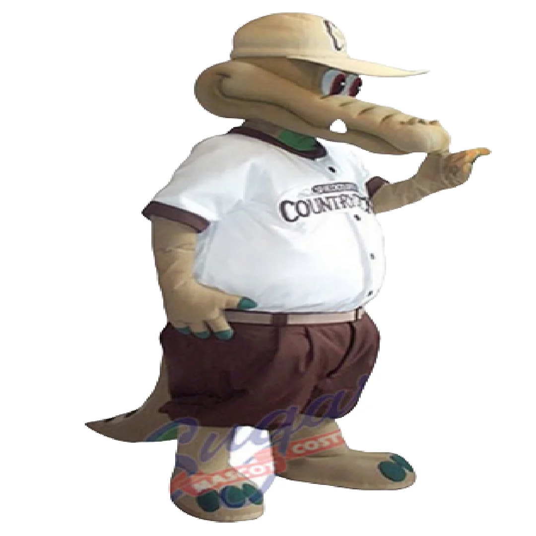 Disfraz de mascota cocodrilo cocodrilo cocodrilo disfraz de fantasía personalizado kit de cosplay de anime tema mascota vestido de lujo carnaval b1224