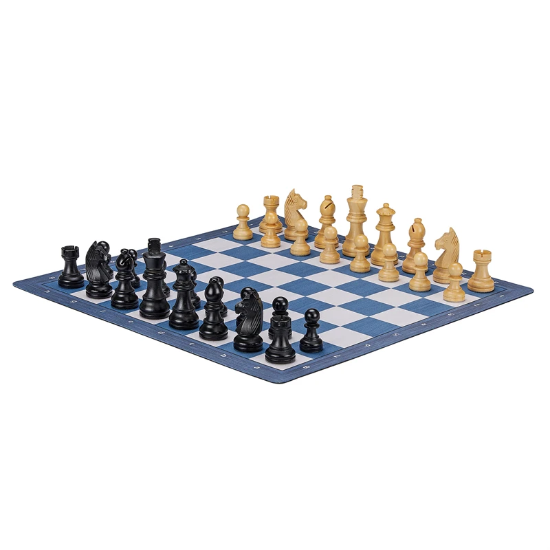 مجموعة ألواح الشطرنج على طراز فارس للأصدقاء ، الخشب الصلب ، بلاستيك ABS ، لعبة الطاولة ، الترفيه ، هدايا الأعياد ، 40x20cm #4