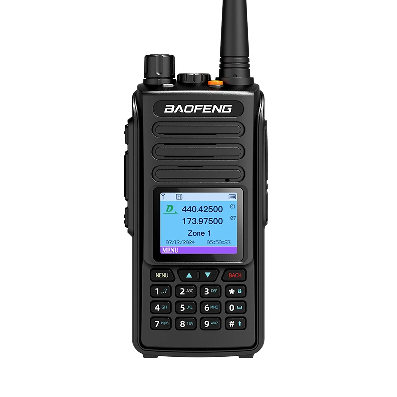 Baofeng DMR DM-1702 نظام تحديد المواقع ثنائي الوضع التناظري والرقمي جهاز اتصال لاسلكي الطبقة 1 + 2 فتحة زمنية مزدوجة VHF 136-174 UHF 400-470 ميجا هرتز