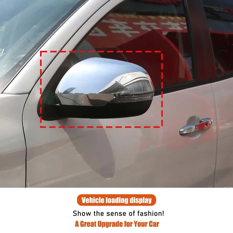 For 2019-2023 Mitsubishi L200 TritonI car exterior rearview mirror cover ABS matte black exterior accessories 2-piece set