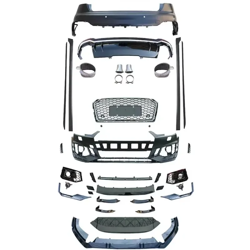 

XDS FRONT REAR CAR BUMPERS For A5 UPGRADE 2013 2014 2015 2016 RS5 BODY KITS PP MATERIAL