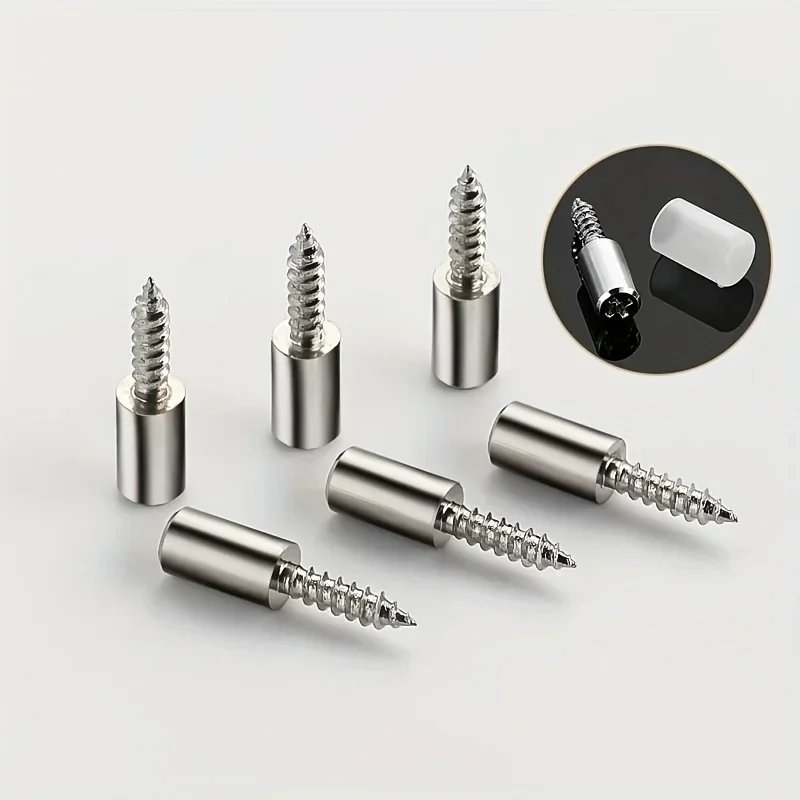 20Pcs Support Multifunction Fixed Cabinet Rack Nail Self-Tapping Integrated Screw Clapboard Holder Laminate Support Nail