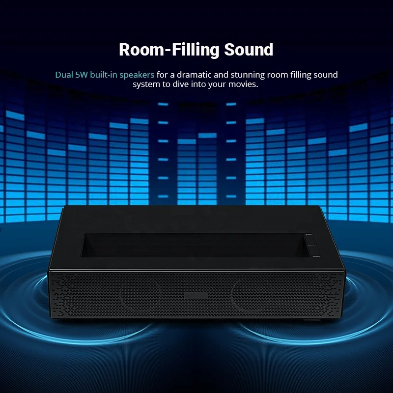 Hotack Hot Sale D068 6500 Lumens Smart Android TV Projector HD Home Theater Video Proyector Ultra Short Throw Laser Projector 4K view 3