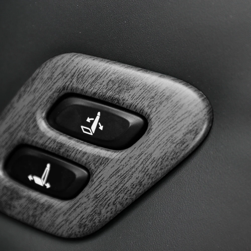 

For Hyundai Staria 2021-2026 Car Tuning Wood Grain Car Seat Adjustment Switch Control Button Cover Trim Accessories LHD