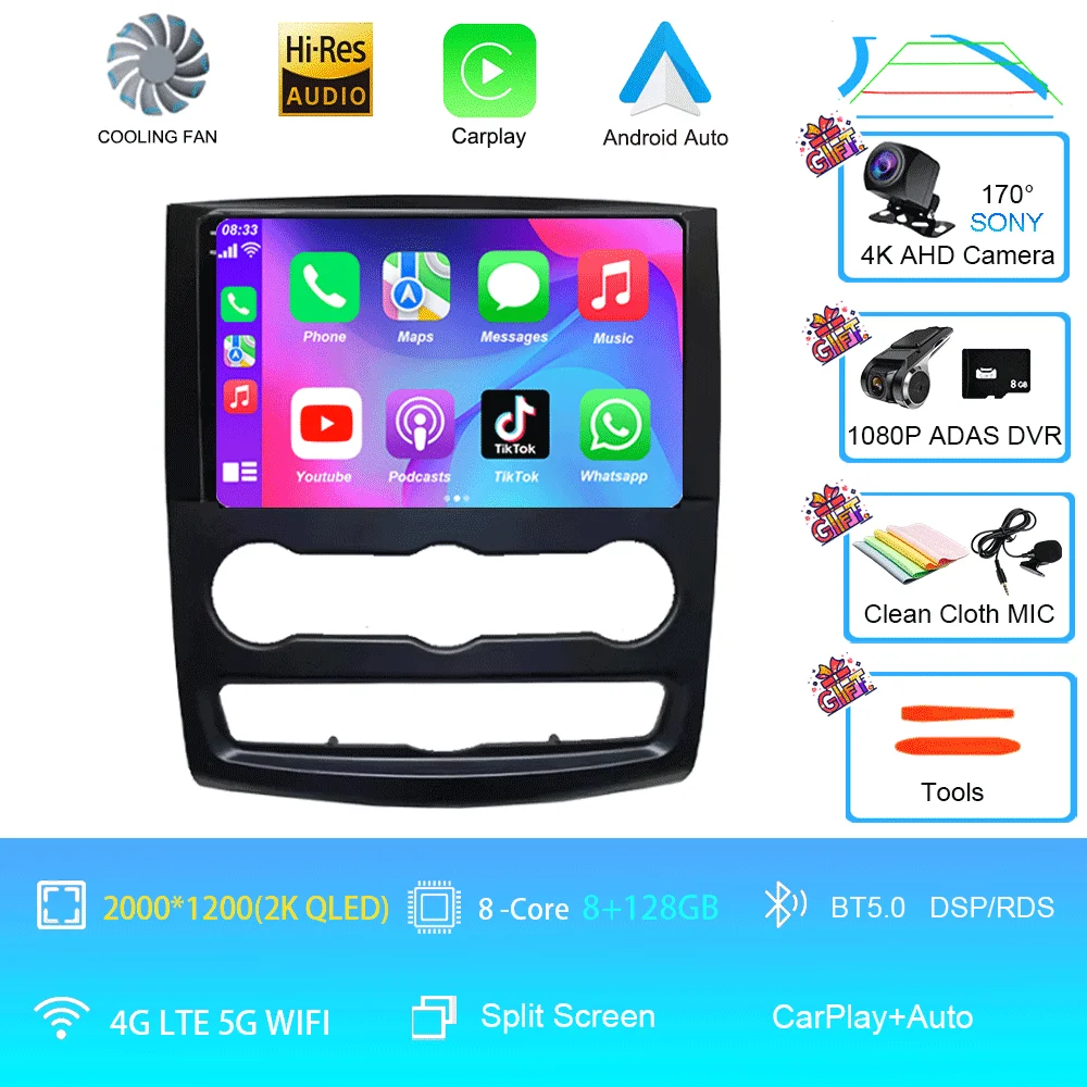 10 inch Android 16 autoradio multimediasysteem video voor Mercedes Benz Sprinter speler GPS stereo CarPlay+auto WIFI+4G DSP