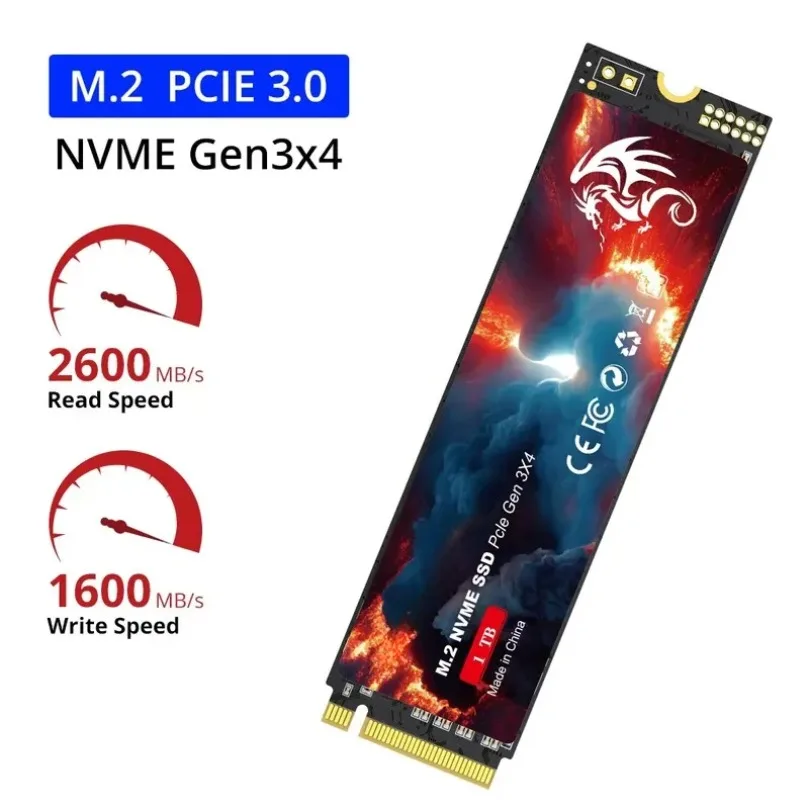 

VIKEFON XIKCSSD M2 NVME 128GB 256GB 512GB 1TB SSD M.2 2280 PCIe 3.0 Internal Solid State Drive For Laptop Desktop Game Console