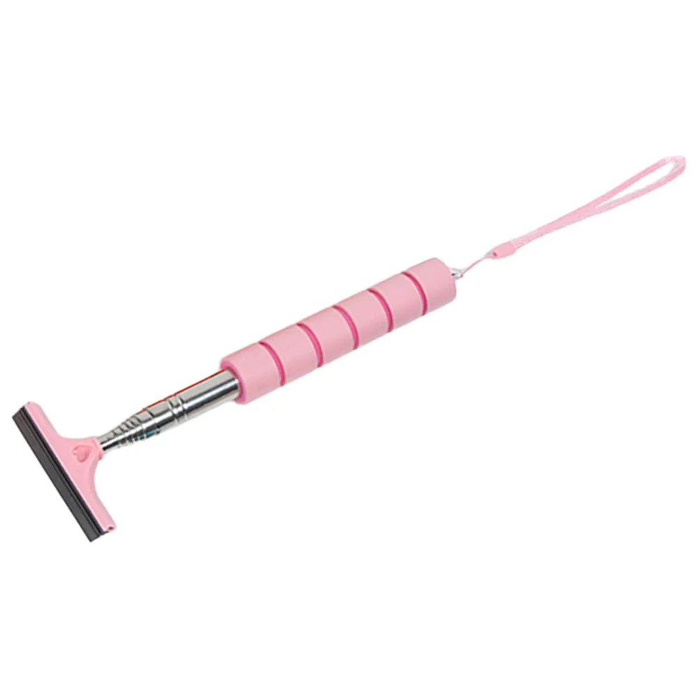 

Telescopic Car Rearview Mirror Wiper Pink Adjustable Handle Window Cleaner Tool Glass Squeegee Windshield Cleaning Solution