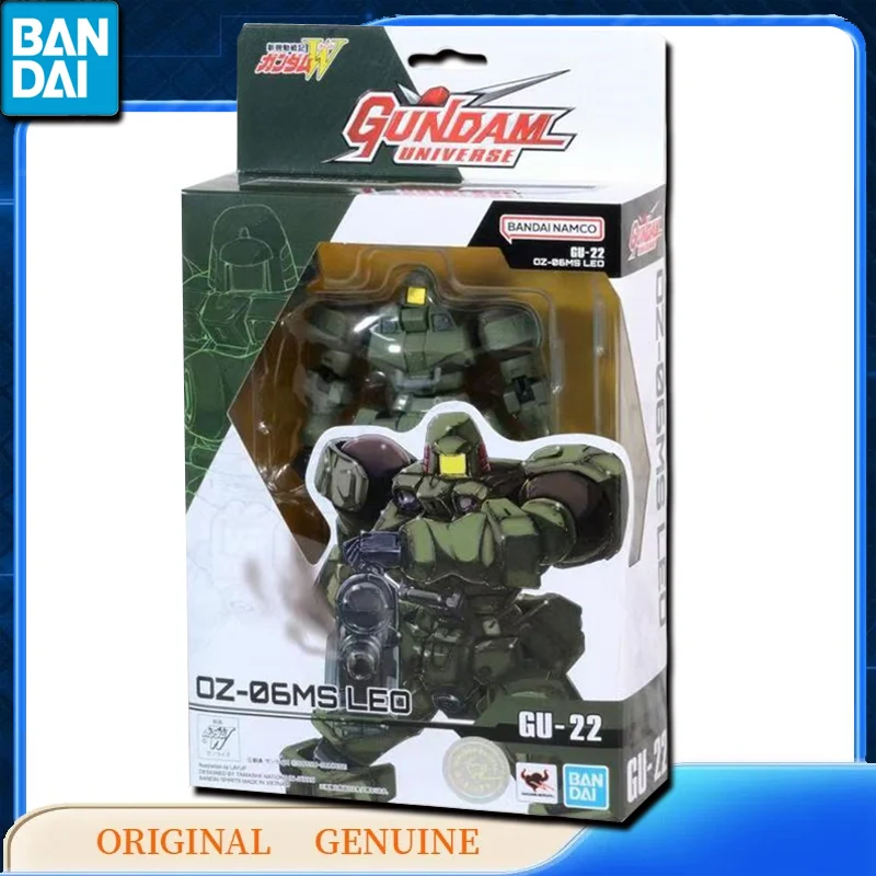 Bandai Original Genuine GUNDAM UNIVERSE GU-22 OZ-06MS LEO Anime Action Figures Toys Gift Model Ornaments