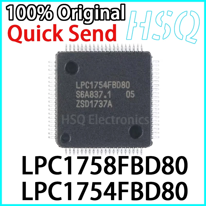 

1 шт. новый оригинальный LPC1754FBD80 LPC1758FBD80 MCU Встроенный микроконтроллер чип IC LQFP80