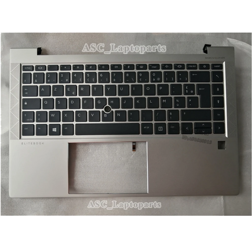 새로운 라틴 스페인어 Español Teclado/프랑스 Claiver AZERTY 키보드, HP ELITEBOOK 745 G7 745 G8 840 G7 840 G8 손목 받침대 포함