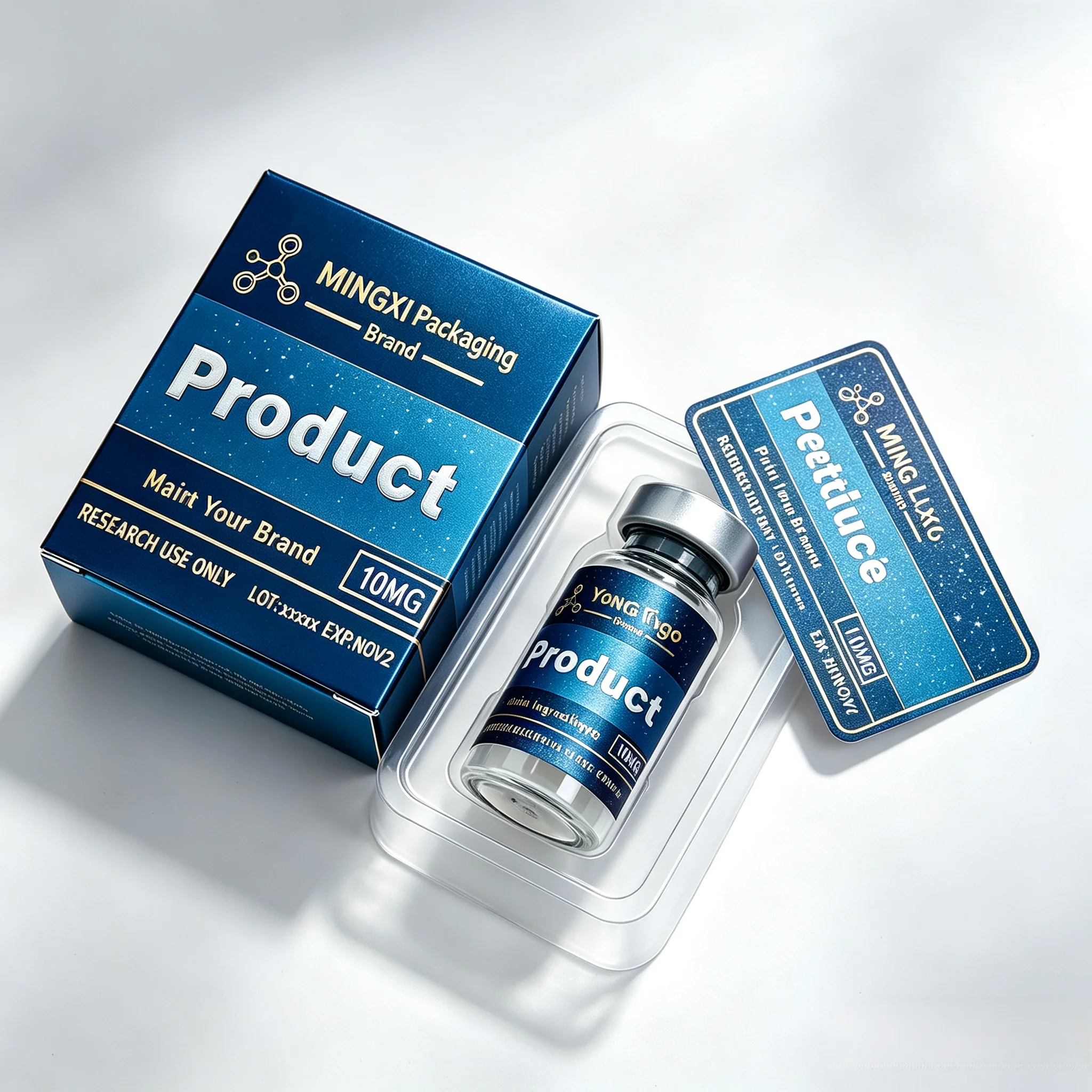 Custom Premium Texture Bottle Label High‑Quality Glossy Vinyl Self‑adhesive Sticker Compatible With 3ml‑30ml Beauty And Skincare