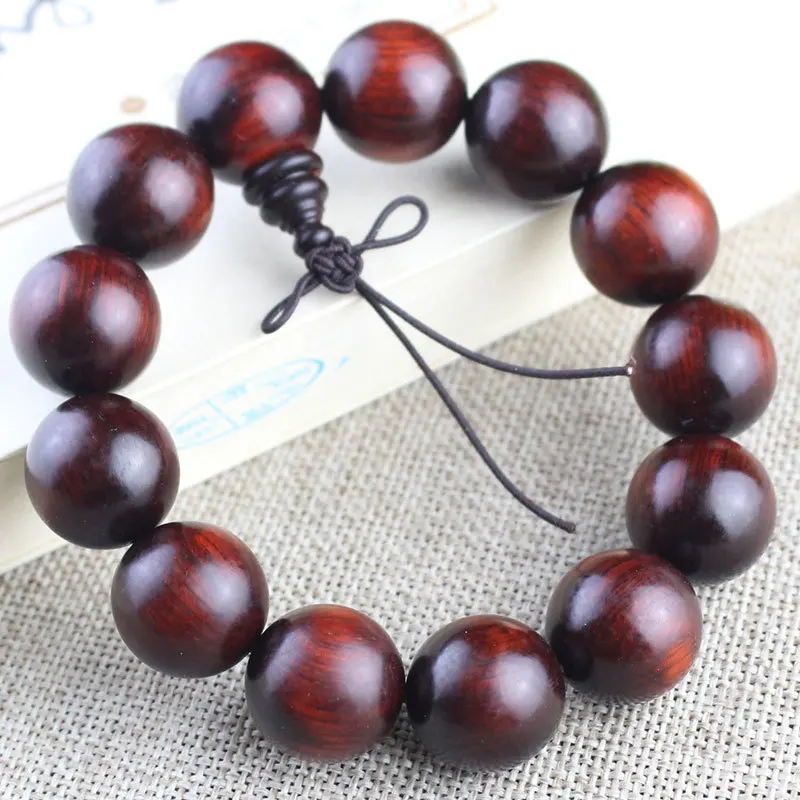 

Factory Wholesale Rhinoceros Horn Rosewood Bracelet1.8Sandalwood Prayer Beads Men's Beads Crafts High Density Submerged Live Sup