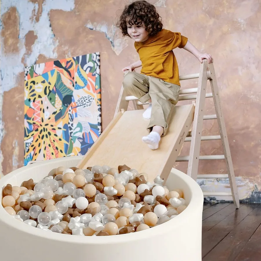 Bolas de plástico con estrellas de 3,15 pulgadas y bola de 2,36 pulgadas para bebés, parque infantil, piscina, bolas de juego para cachorros, 100 Uds.