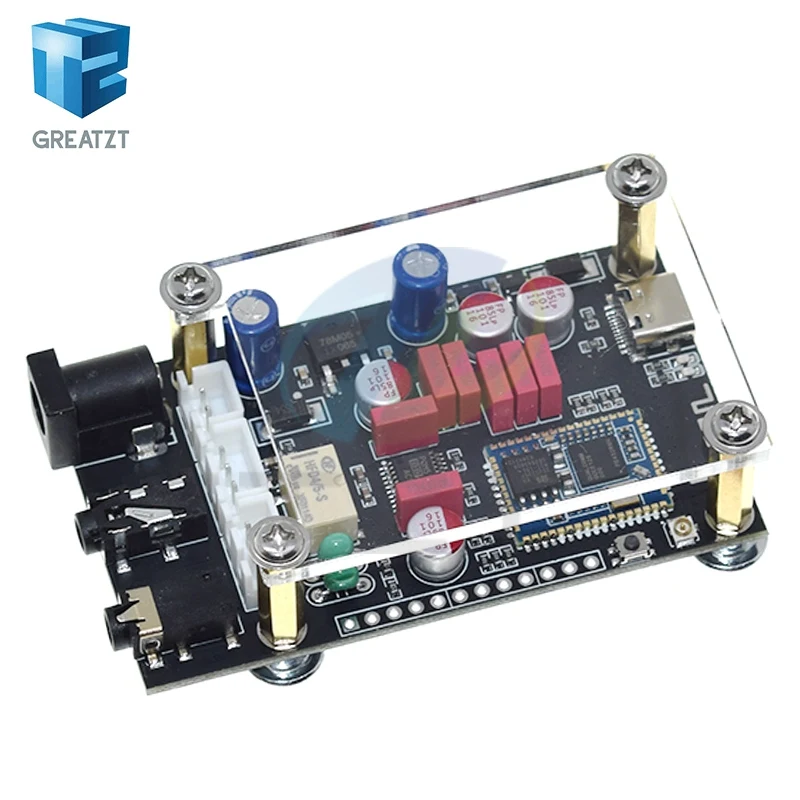 DC8-24V XY-LA02 Qualcomm QCC5125 + PCM5102A Bluetooth Audiophile Bluetooth 5.1 Decoder Board APTX LDAC Lossless HD Sound Quality