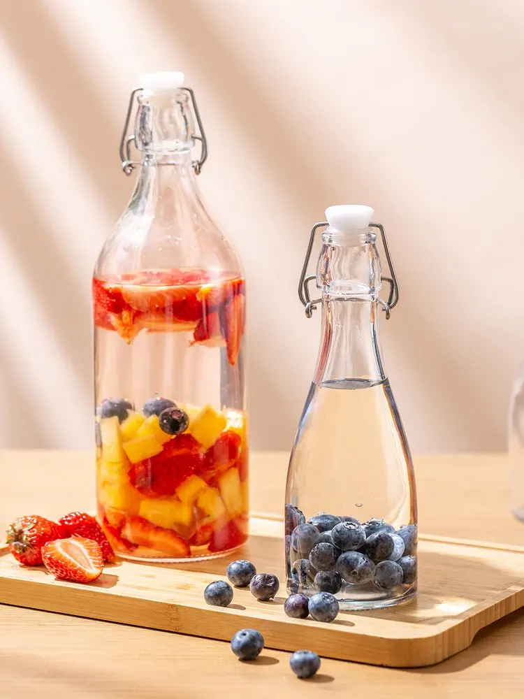 High-End Glass Wine Bottle for Brewing Red And White Wine with Sealed Lid Enzyme Fermentation Home Use Wine Pot Scybe Xibei