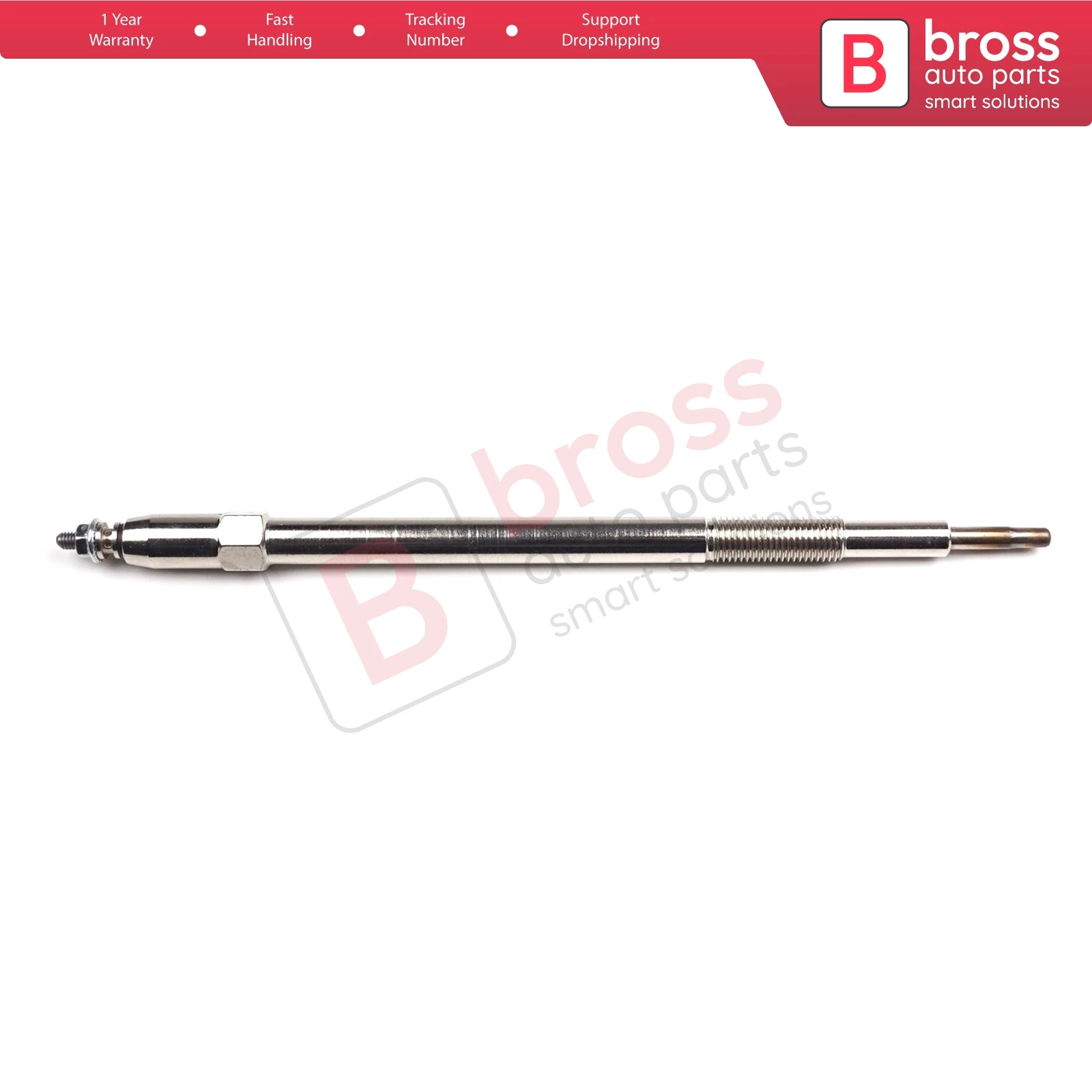 Bross Auto Parts BGP86 1 Piece Heater Glow Plug 11 Volt 11065-2W202, 7701058142, GN072, 0100800035 forNissan Renault Master