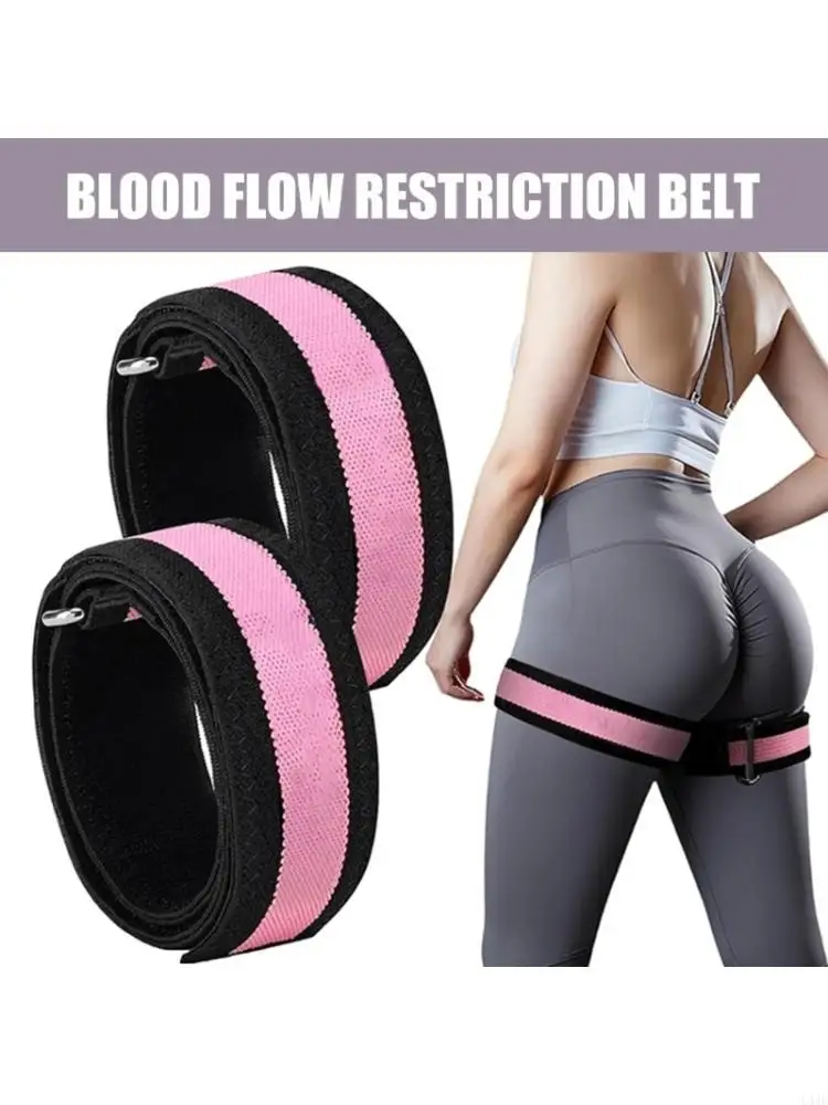 2 Piece/set High Intensity Training Bands Strap Black And Pink Color Combination Polyester Fabric For Athletes 