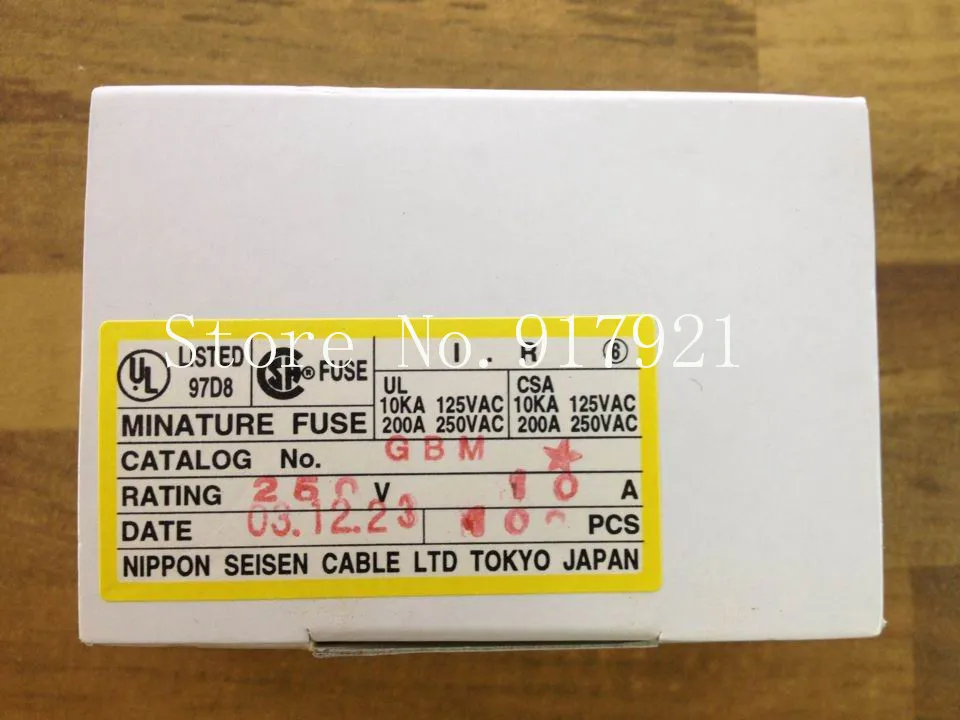 [ZOB] Imported Japanese JET GBM 6X30 10A 250V FUSE original micro glass  --200pcs/lot