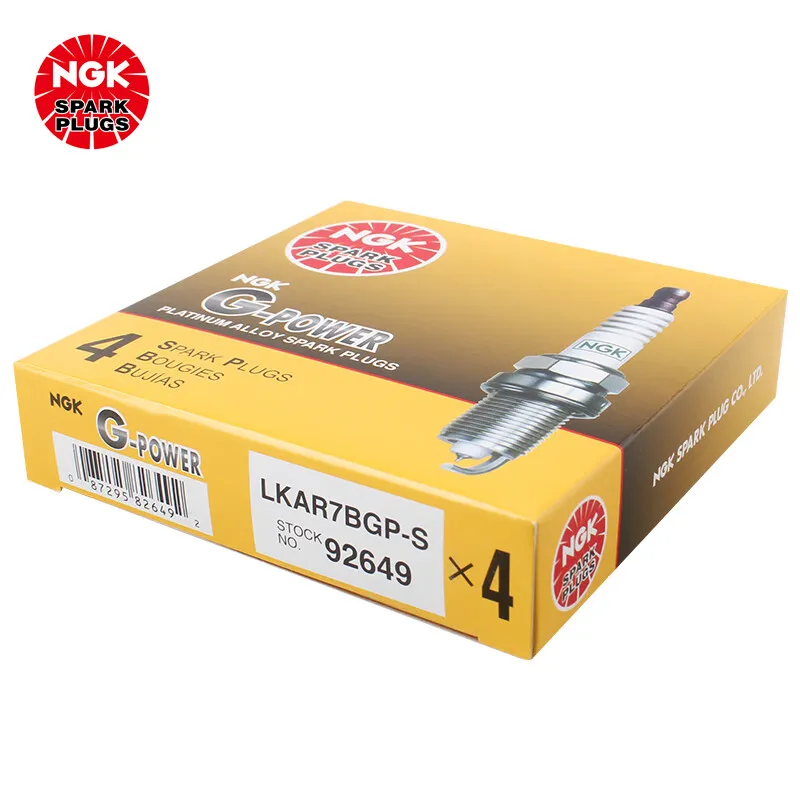 NGK Platinum Spark plug LKAR7BGP-S 92649 is suitable for the Bin Zhi Fit front Fan XRV Goricarola（4PCS)