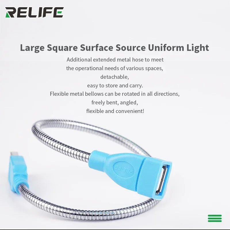 RELIFE RL-805 24 LED Table Lampe 360 Résistant Rotation Étude Lit Lecture Bureau Lumières USB Rechargeable Protection Des Yeux