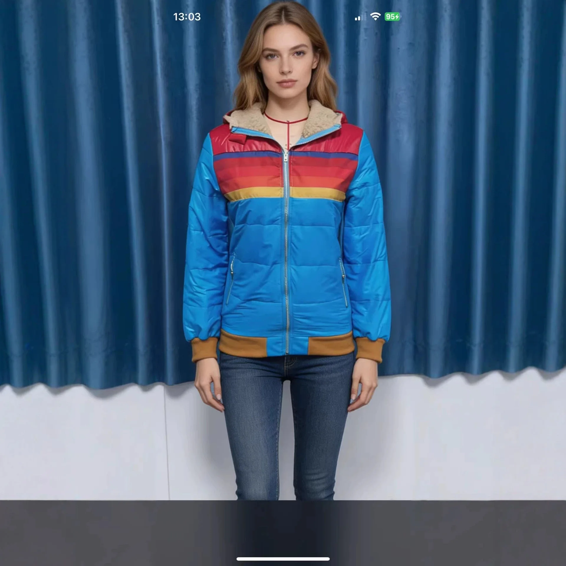 2026 New White Duck Down Jacket Fashion Street Contrast Color Printed Parkas Women Winter Hooded Thicken Maillard Coat Outerwear